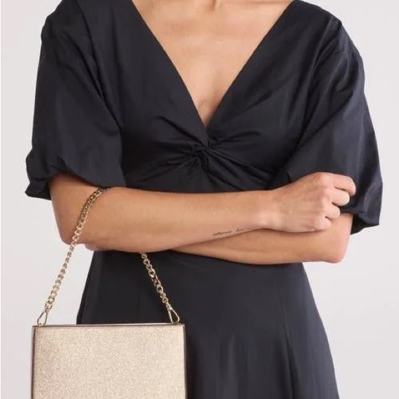 Kate Spade NWT Pink Sparkle Glimmer Clutch Pochette